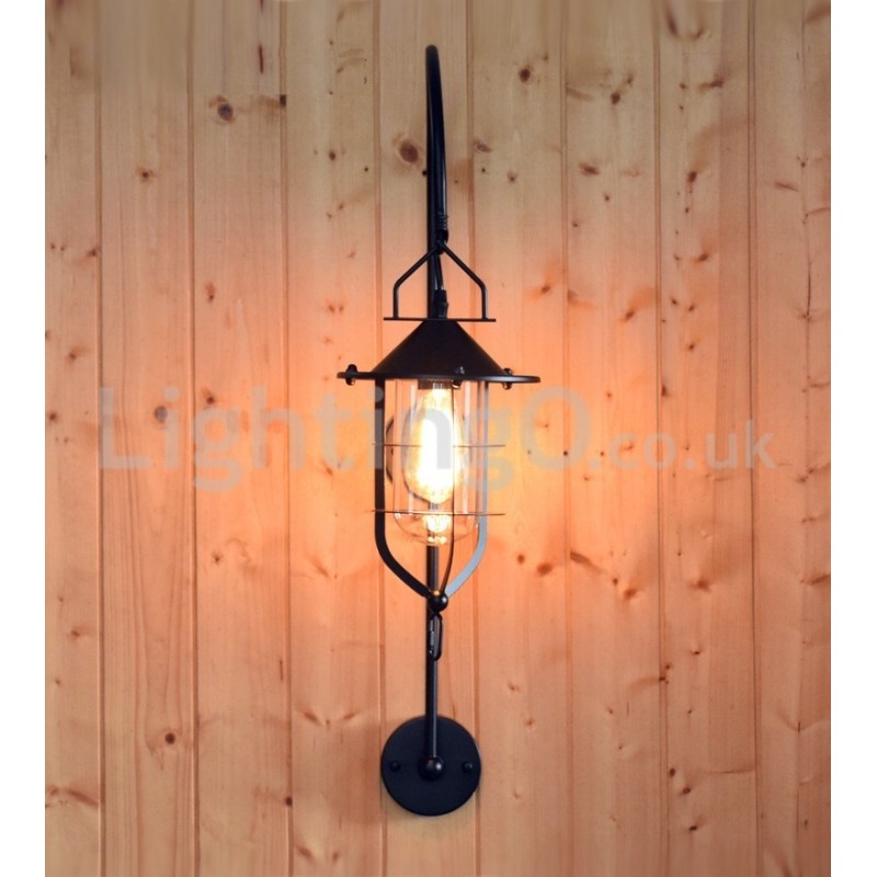 Retro Dock Wall Lamp Black Wharf Wall Lights Dock Sconce Restaurant Living Room Cafe Bar Clothing Store