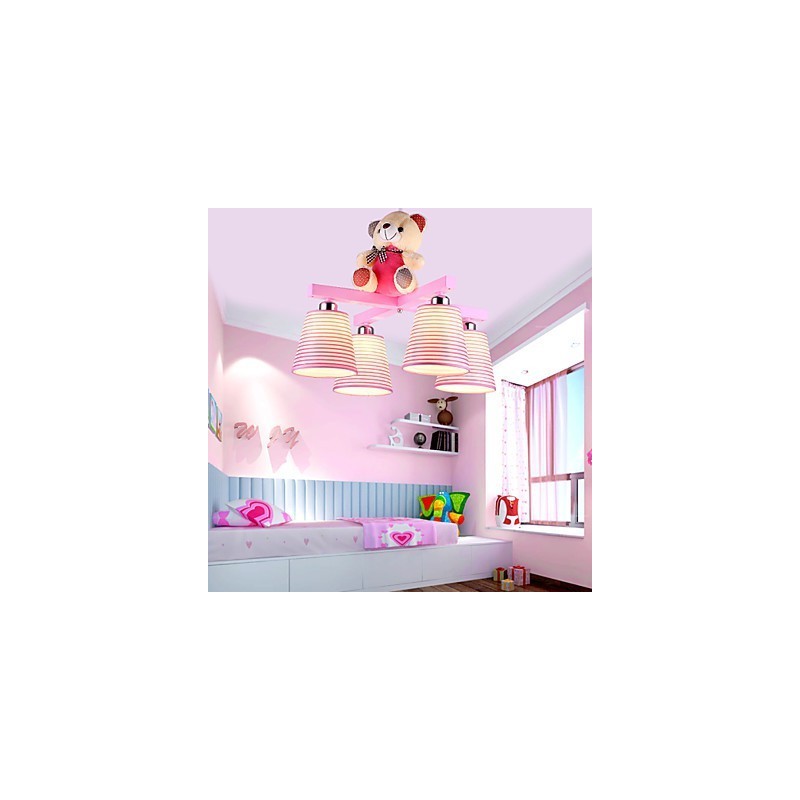 Flush Mount Modern Contemporary Wood Bamboo