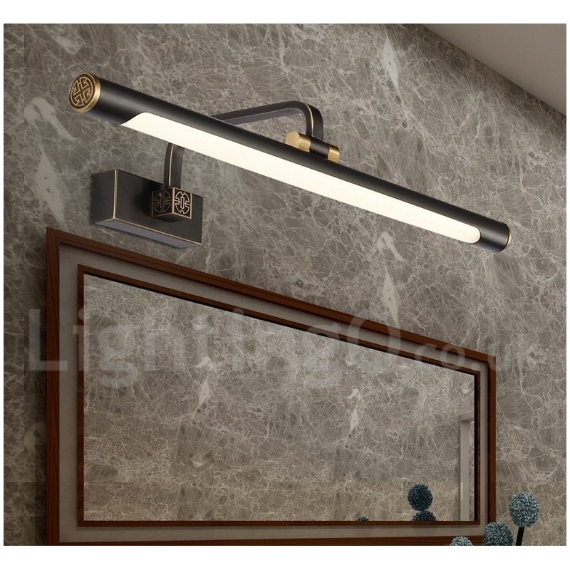 IPMirror Lamp Bathroom Lights Pure Brass Wall Lights with Acrylic Shade Make up Lighting
