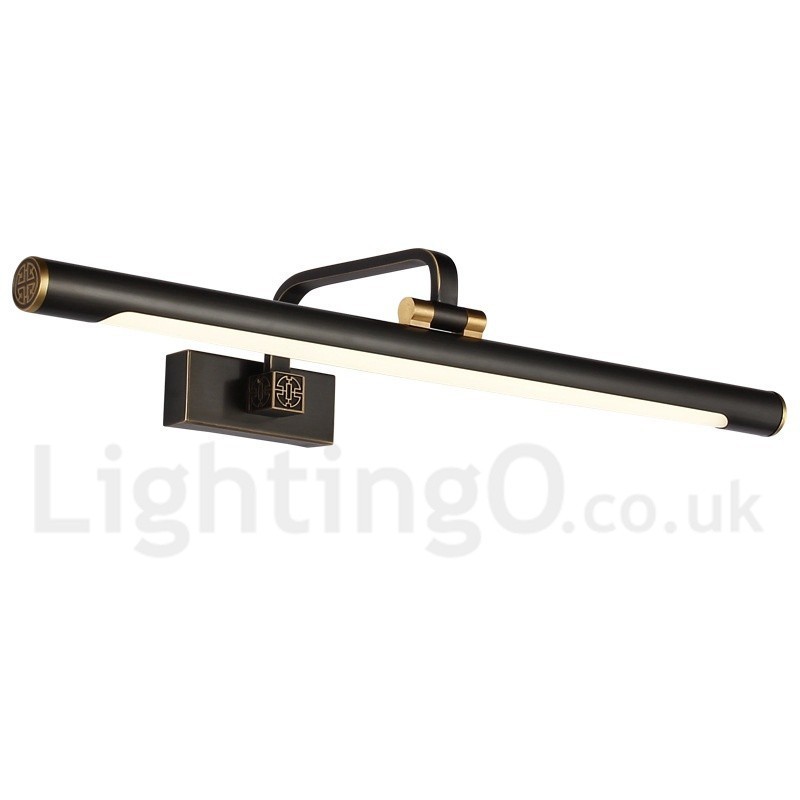 IPMirror Lamp Bathroom Lights Pure Brass Wall Lights with Acrylic Shade Make up Lighting