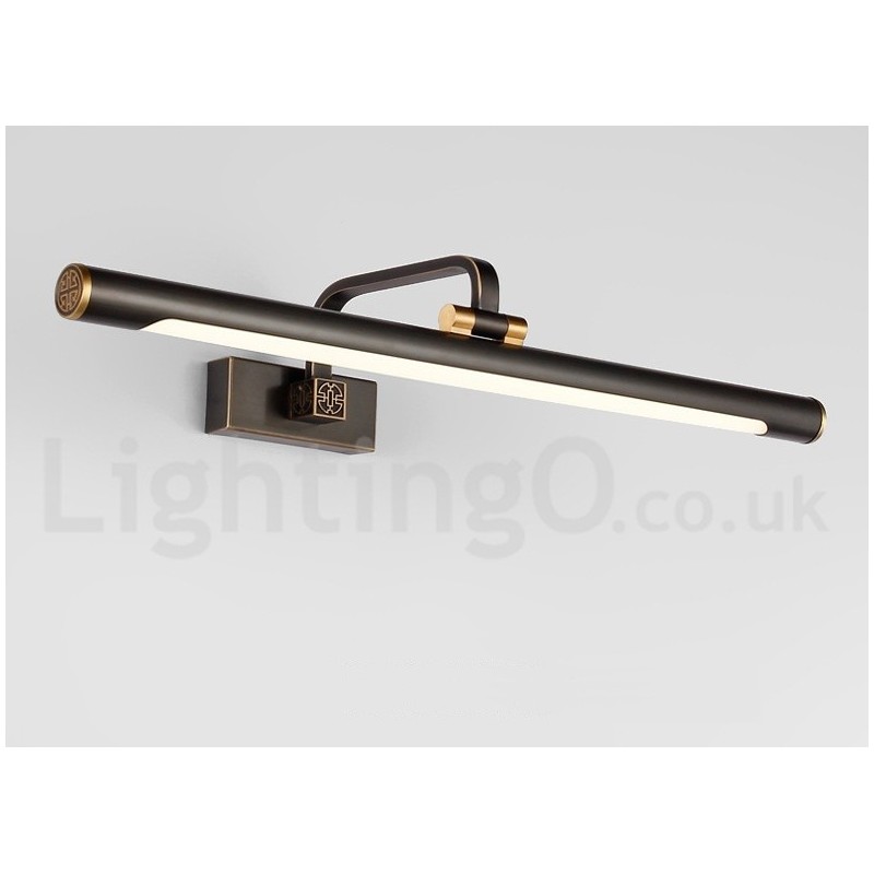 IPMirror Lamp Bathroom Lights Pure Brass Wall Lights with Acrylic Shade Make up Lighting