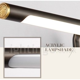 IPMirror Lamp Bathroom Lights Pure Brass Wall Lights with Acrylic Shade Make up Lighting