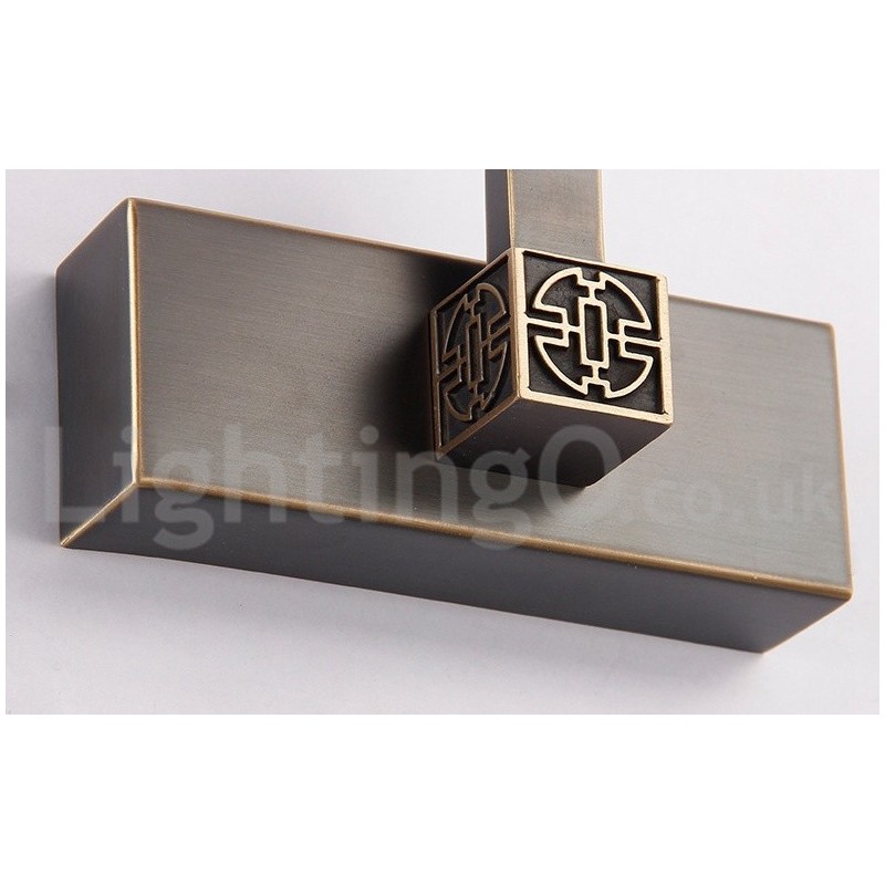 IPMirror Lamp Bathroom Lights Pure Brass Wall Lights with Acrylic Shade Make up Lighting