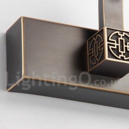 IPMirror Lamp Bathroom Lights Pure Brass Wall Lights with Acrylic Shade Make up Lighting