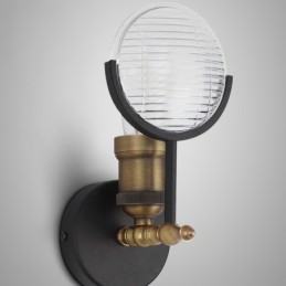 1 Light Rustic Retro Vintage Wall Light with Glass Shade Special for Hotel Office Showroom Living Room Dinning Room