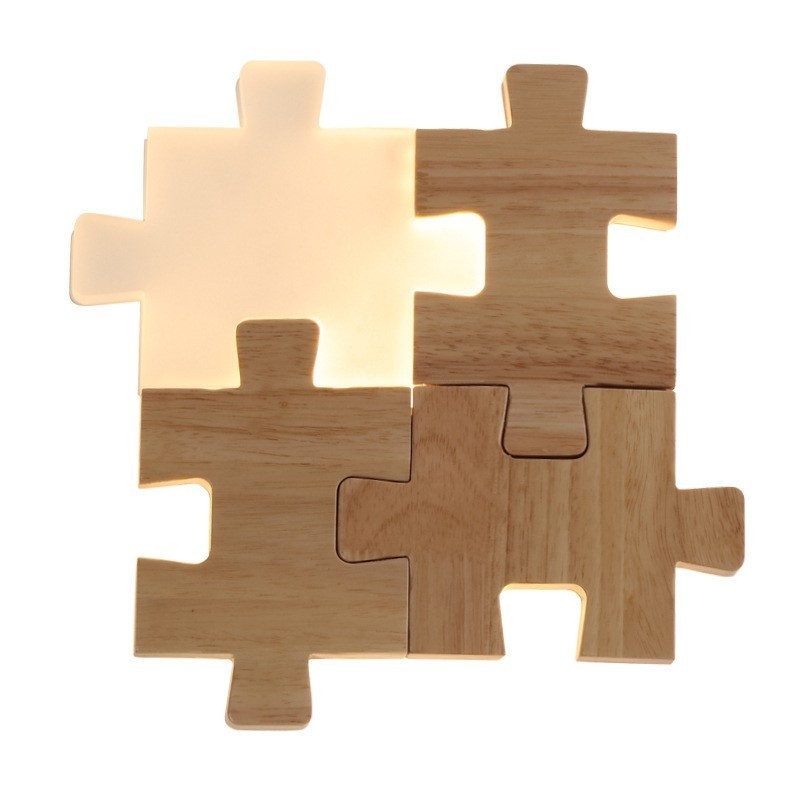 Wooden Wall Sconces with Acrylic Shade Modern Contemporary Wood Bamboo Wall Light