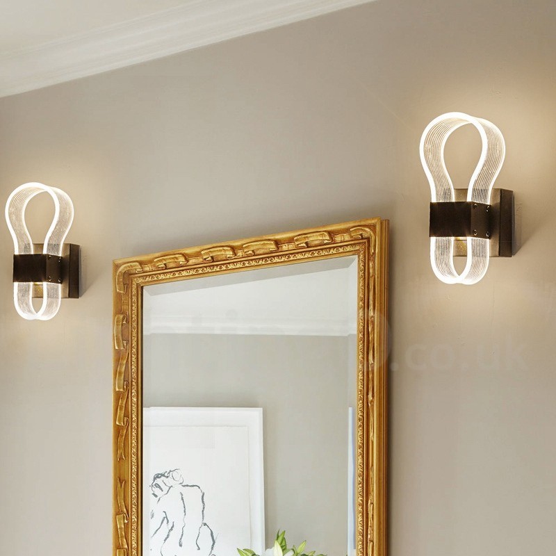 Modern Wall Light with Acrylic Shade for Bedroom Corridor Aisle
