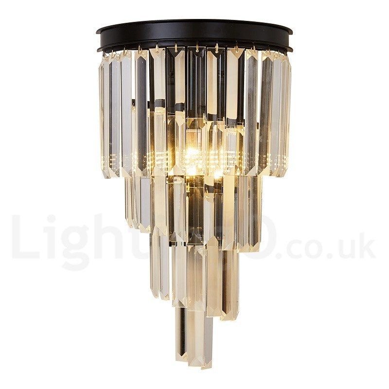 Modern Luxury K9 Crystal Wall Light with Crystal Shade