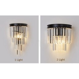Modern Luxury K9 Crystal Wall Light with Crystal Shade