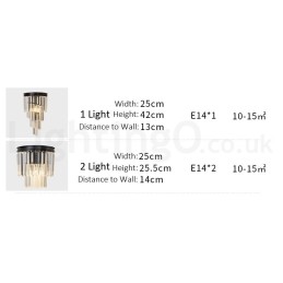 Modern Luxury K9 Crystal Wall Light with Crystal Shade