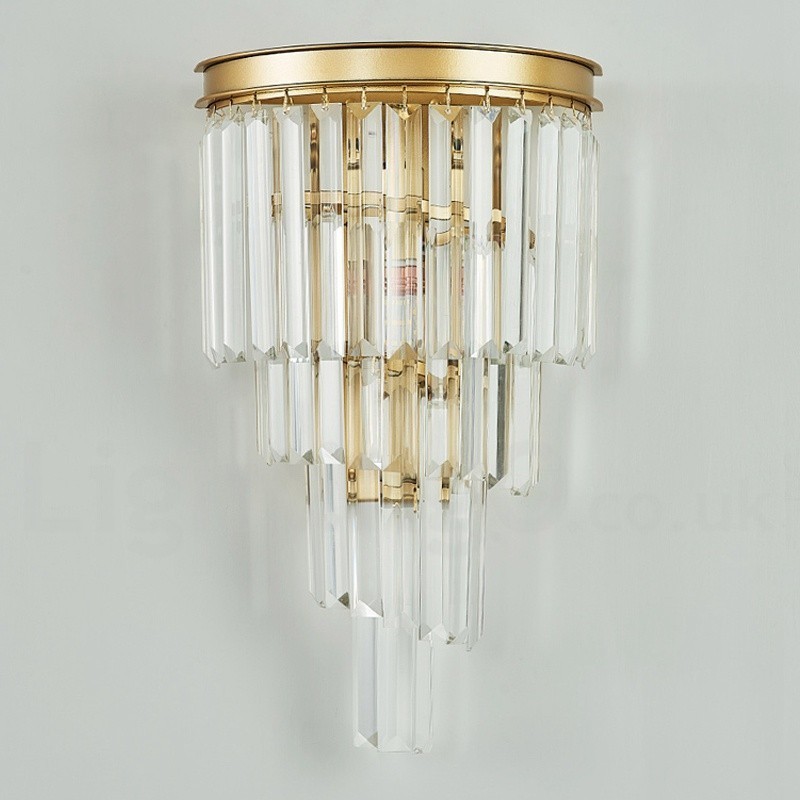 Modern Luxury K9 Crystal Wall Light with Crystal Shade