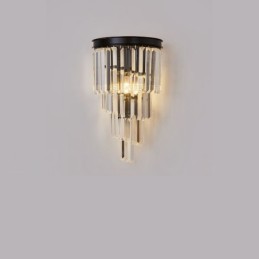 Modern Luxury K9 Crystal Wall Light with Crystal Shade