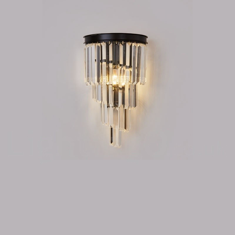 Modern Luxury K9 Crystal Wall Light with Crystal Shade