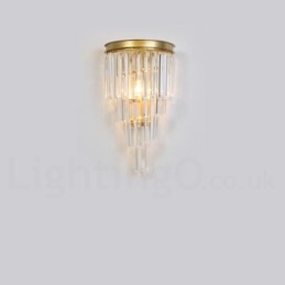 Modern Luxury K9 Crystal Wall Light with Crystal Shade