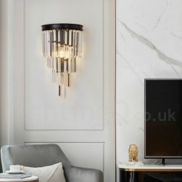 Modern Luxury K9 Crystal Wall Light with Crystal Shade