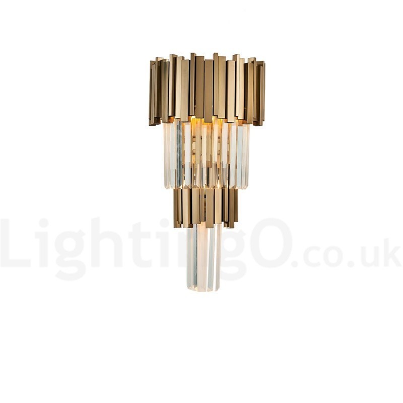 Modern Luxury K9 Crystal Wall Light with Crystal Shade