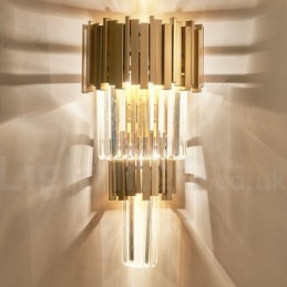 Modern Luxury K9 Crystal Wall Light with Crystal Shade