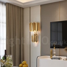 Modern Luxury K9 Crystal Wall Light with Crystal Shade