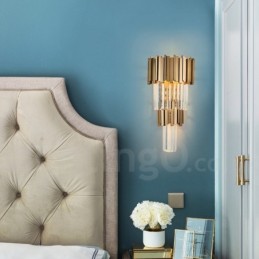 Modern Luxury K9 Crystal Wall Light with Crystal Shade