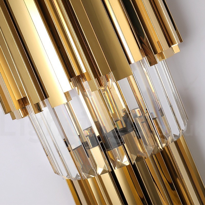 Modern Luxury K9 Crystal Wall Light with Crystal Shade