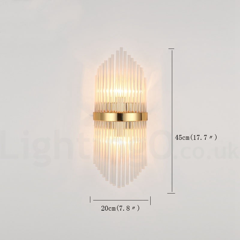 Modern Luxury K9 Crystal Wall Light with Crystal Shade