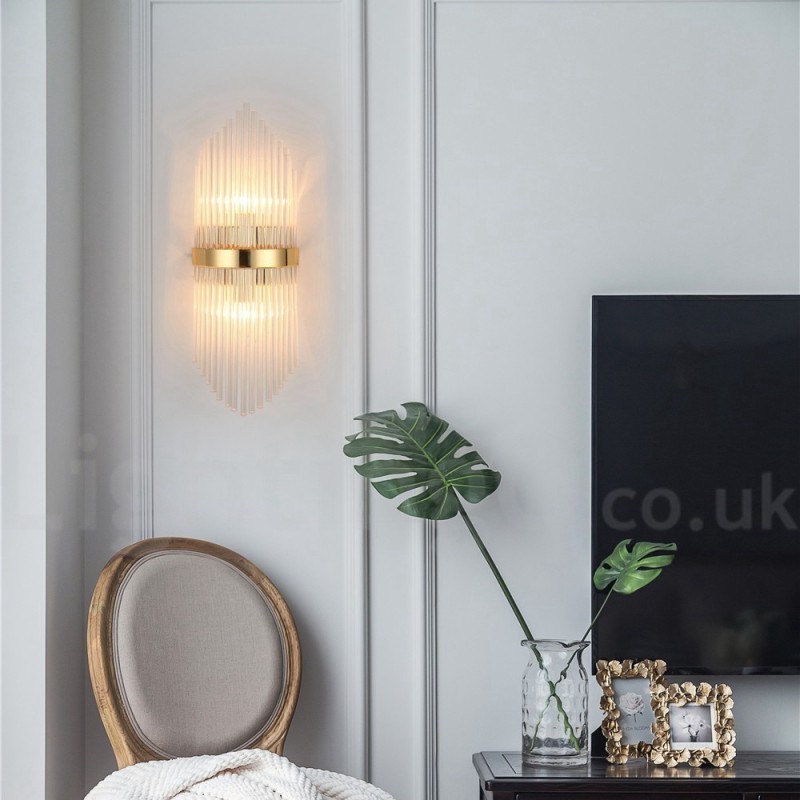 Modern Luxury K9 Crystal Wall Light with Crystal Shade