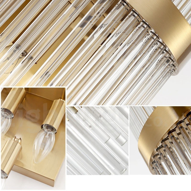 Modern Luxury K9 Crystal Wall Light with Crystal Shade