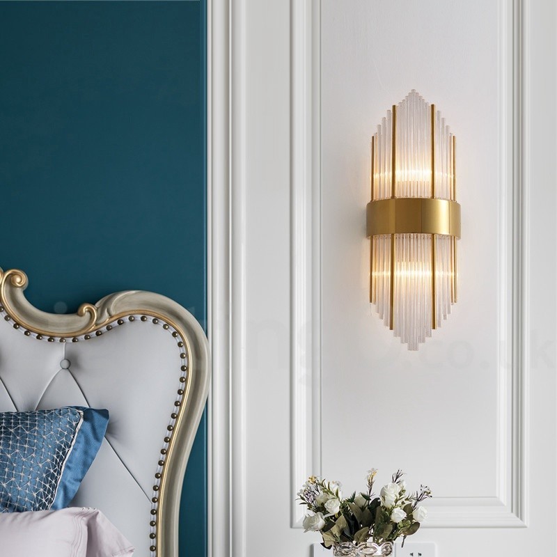 Modern Luxury K9 Crystal Wall Light with Crystal Shade