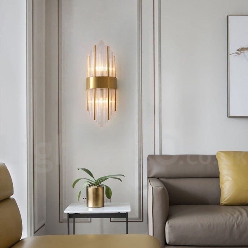 Modern Luxury K9 Crystal Wall Light with Crystal Shade