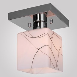 Modern Contemporary Mini Style Electroplated Metal Flush Mount