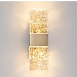 Modern Crystal Flush Mount Wall Light for Bedside Porch Aisle Living Room Bedroom Study