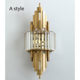 Postmodern Luxury Crystal Wall Light Living Room TV Background Wall Bedroom Bedside Wall Light