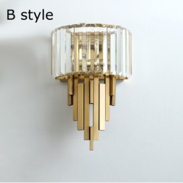 Postmodern Luxury Crystal Wall Light Living Room TV Background Wall Bedroom Bedside Wall Light