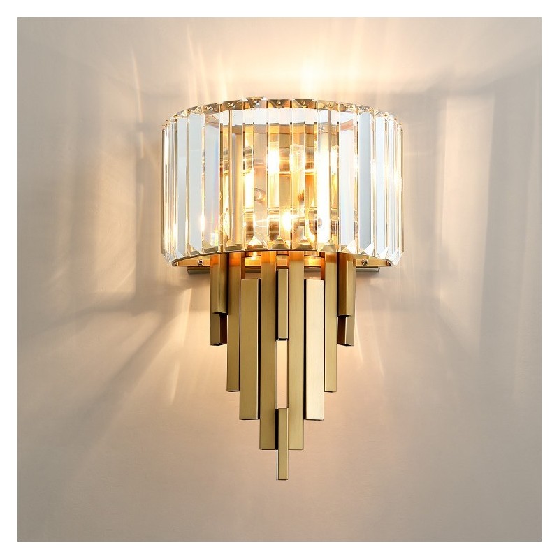 Postmodern Luxury Crystal Wall Light Living Room TV Background Wall Bedroom Bedside Wall Light