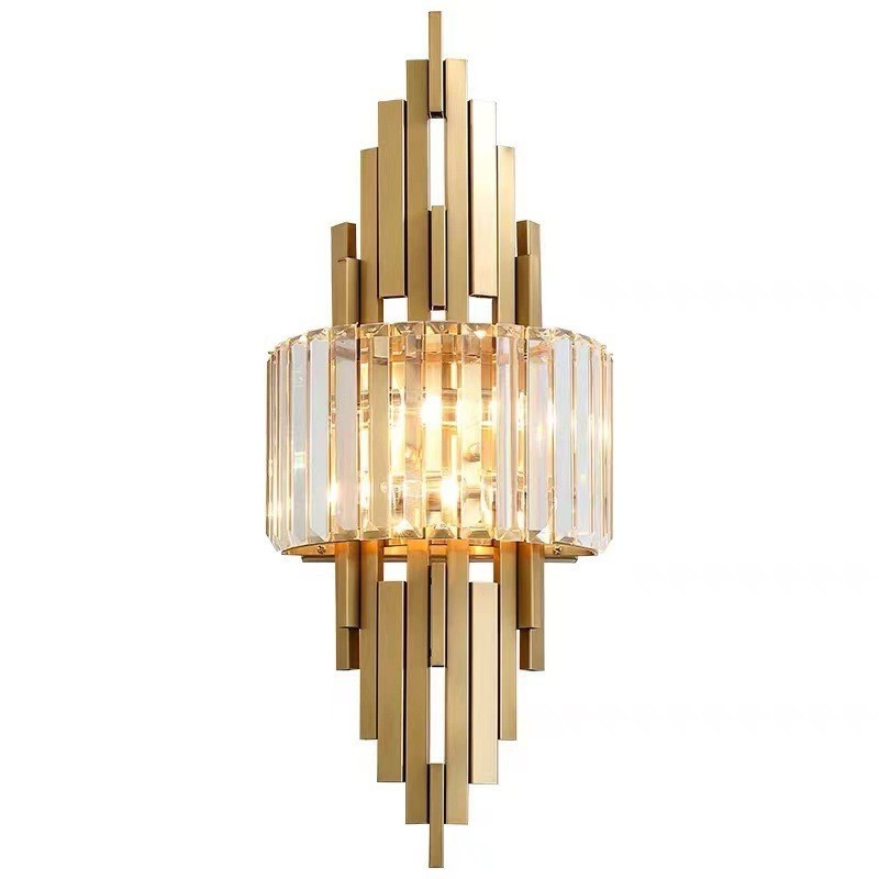 Postmodern Luxury Crystal Wall Light Living Room TV Background Wall Bedroom Bedside Wall Light