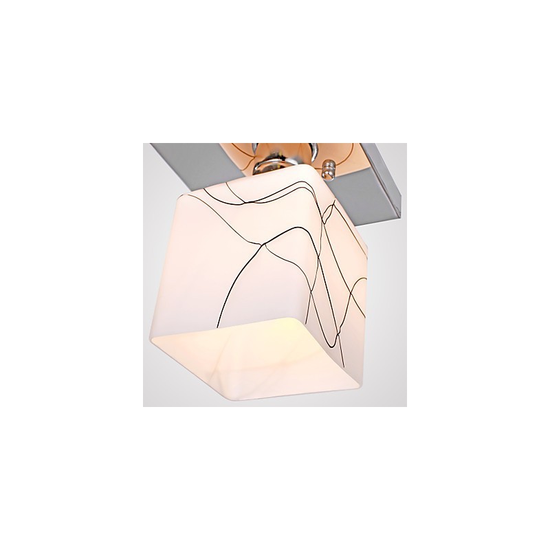 Modern Contemporary Mini Style Electroplated Metal Flush Mount