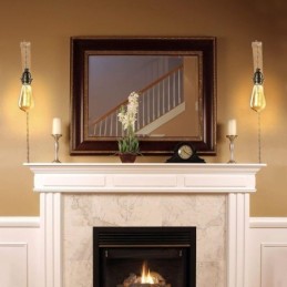 Solid Wood Wall Sconce American Pastoral Retro Hemp Rope Wall Light With Plug