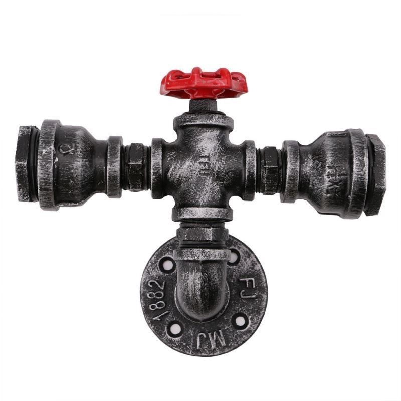Vintage Retro Water Pipe Industrial Sconces Wall Lamp