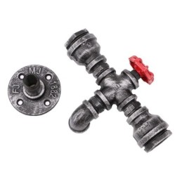 Vintage Retro Water Pipe Industrial Sconces Wall Lamp