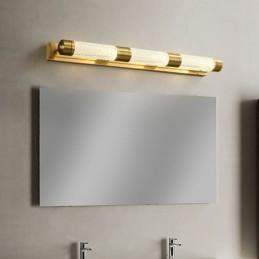 Wall Lamp Brass Acrylic Cylinder Mirror Front Light