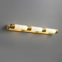 Wall Lamp Brass Acrylic Cylinder Mirror Front Light