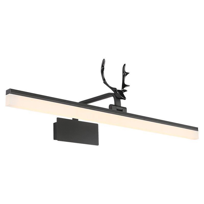 Antler Mirror Front Light Acrylic Wall Lamp Washroom Makeup Light Fixture