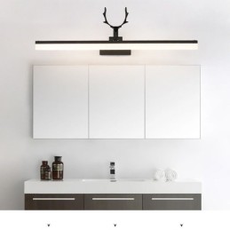 Antler Mirror Front Light Acrylic Wall Lamp Washroom Makeup Light Fixture