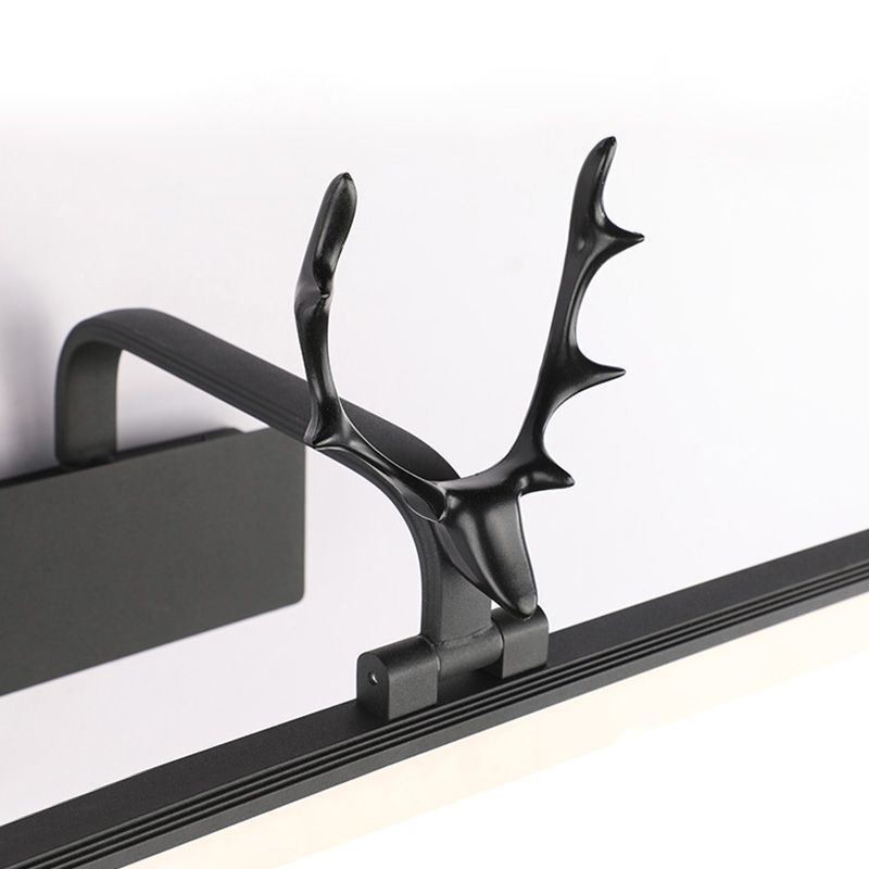 Antler Mirror Front Light Acrylic Wall Lamp Washroom Makeup Light Fixture