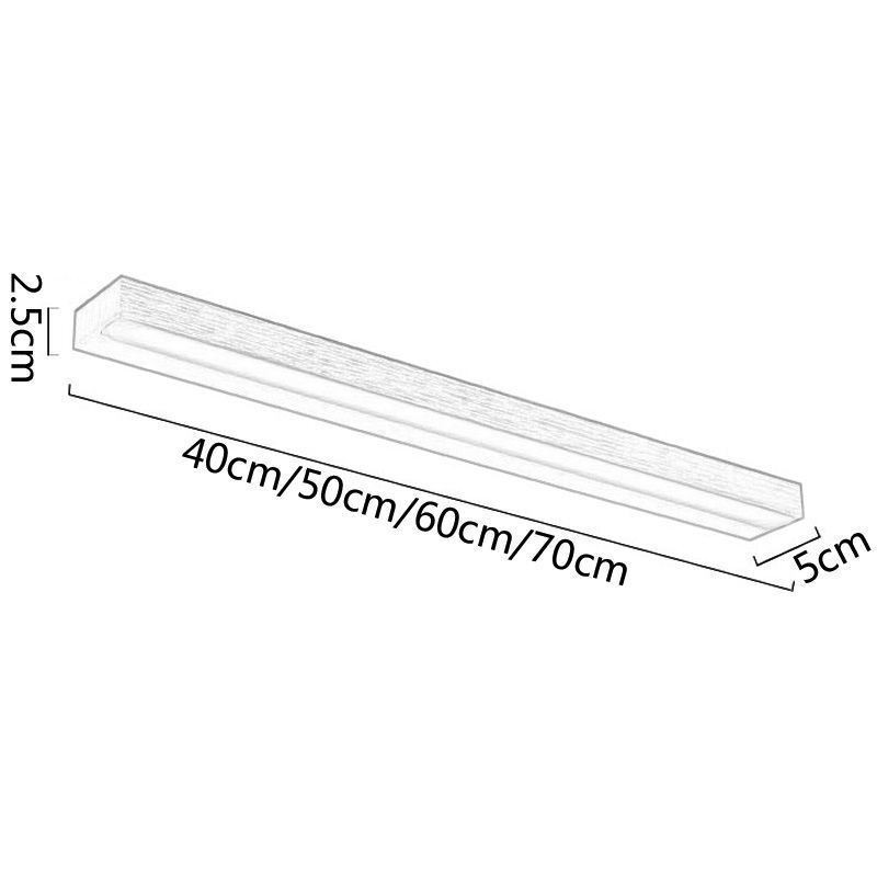 Modern Mirror Front Light Wall Lamp Acrylic Washroom Makeup Lighting