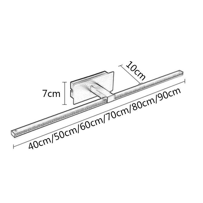 Contemporary Wall Lamp Mirror Front Light Acrylic Lighting Washroom