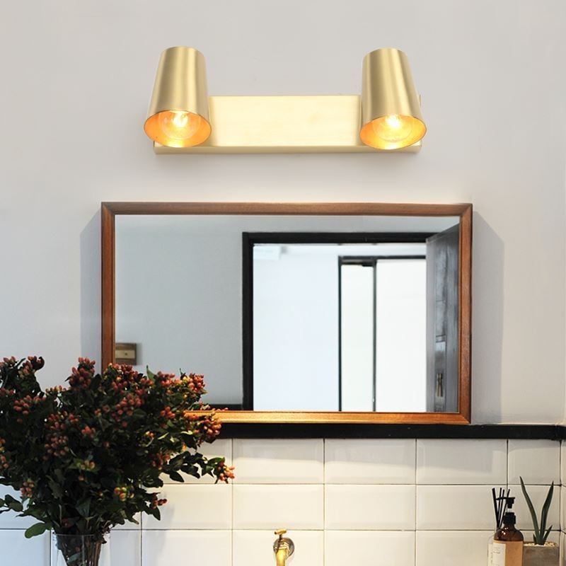 Nordic Brass Mirror Front Light Spot Wall Lamp