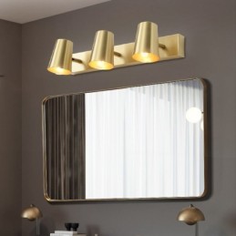 Nordic Brass Mirror Front Light Spot Wall Lamp