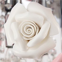 Country Crystal Electroplated Metal Flush Mount