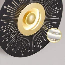 Wall Sconce Nordic Full Copper Hollow Round Wall Light